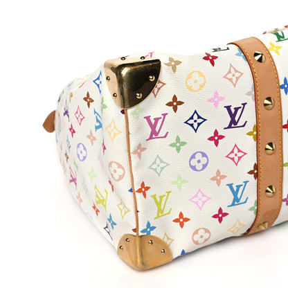 Louis Vuitton Monogram Multicolor Keepall 45 White 5 of 11