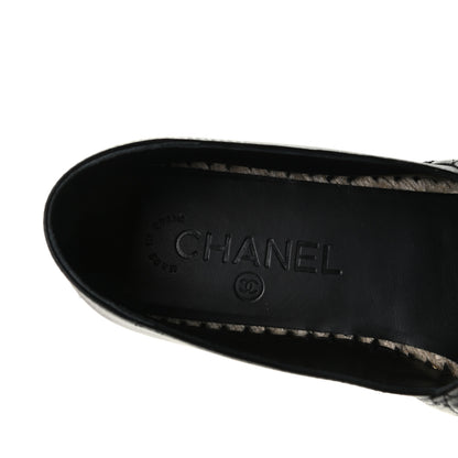 Chanel Lambskin Quilted CC Espadrilles 39 Black 4 of 10