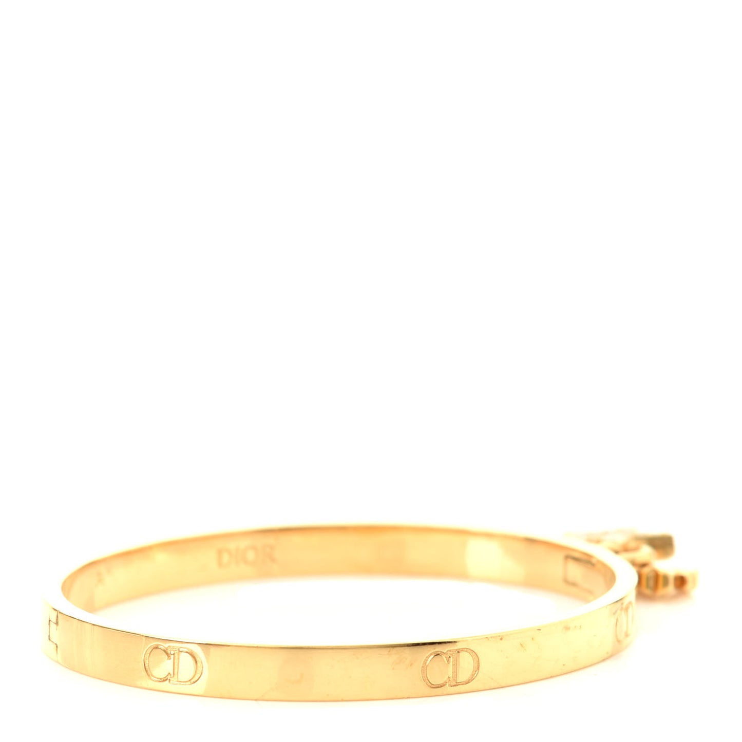 Metal Crystal Lucky Locket Star Bracelet Gold
