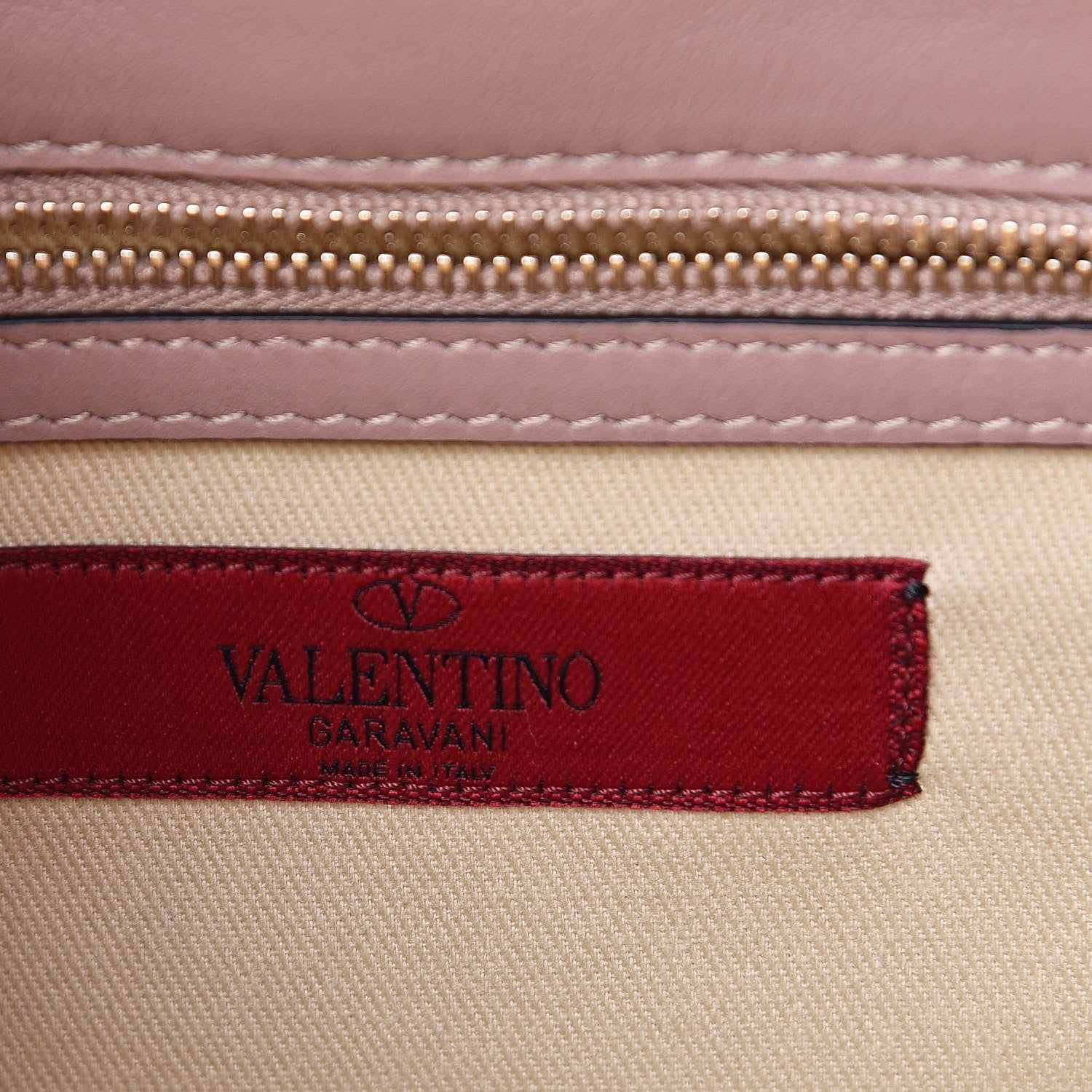 Valentino Garavani Vitello Small Glam Lock Rockstud Flap Poudre 6 of 10