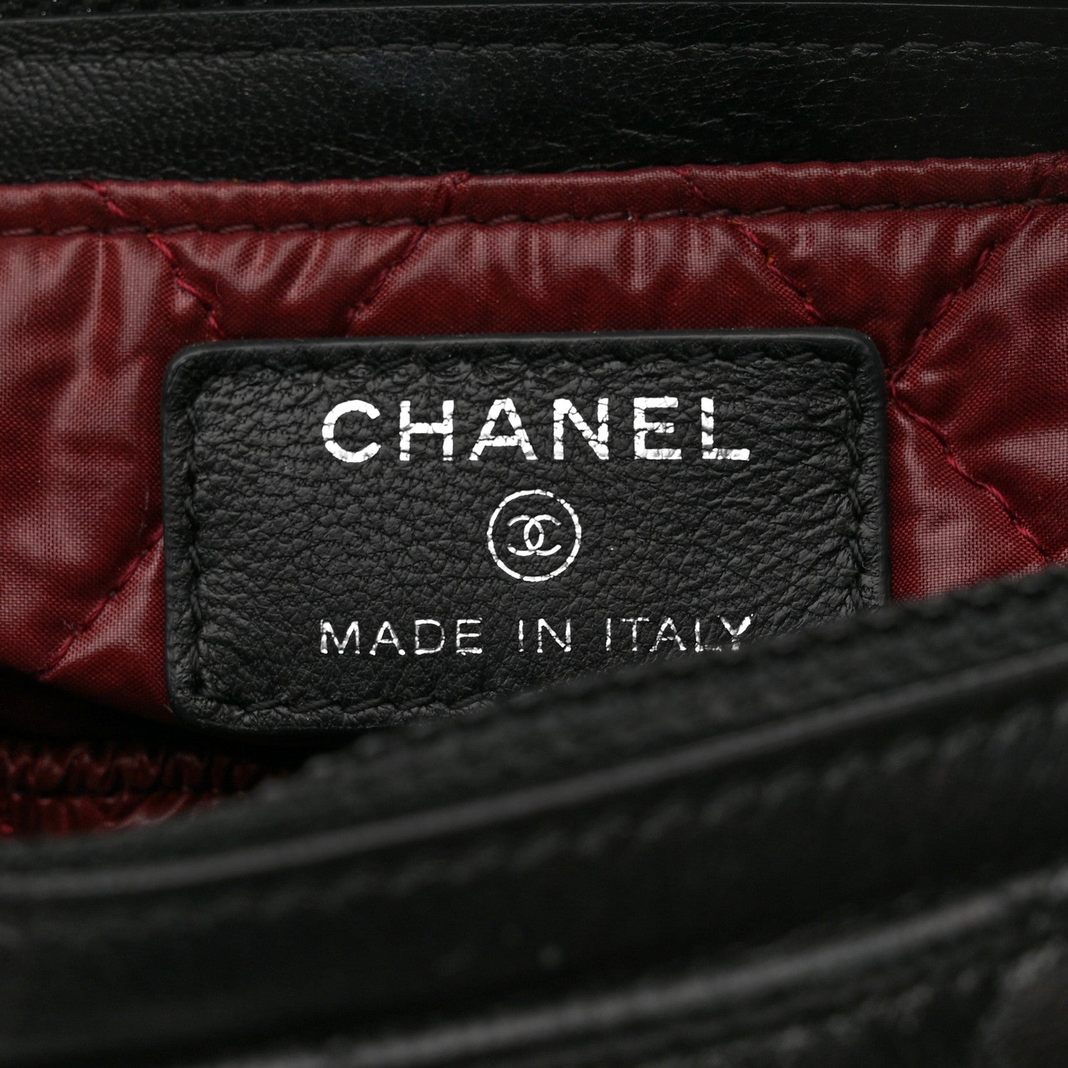 Chanel Lambskin Quilted Flap Cosmetic Case Black 6 of 9