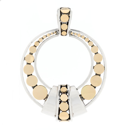 John Hardy Sterling Silver 18K Yellow Gold Dot Deco Enhancer Pendant 1 of 4