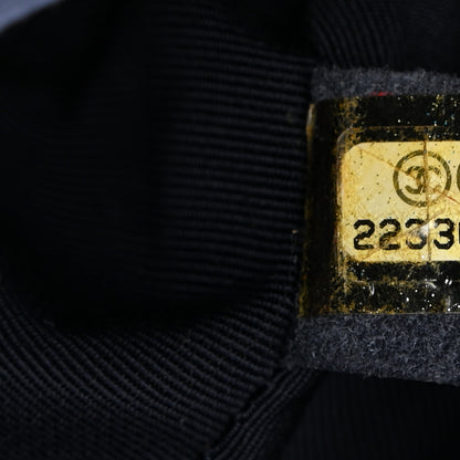 Chanel Tweed Denim Medium Boy Flap Navy Blue 7 of 10