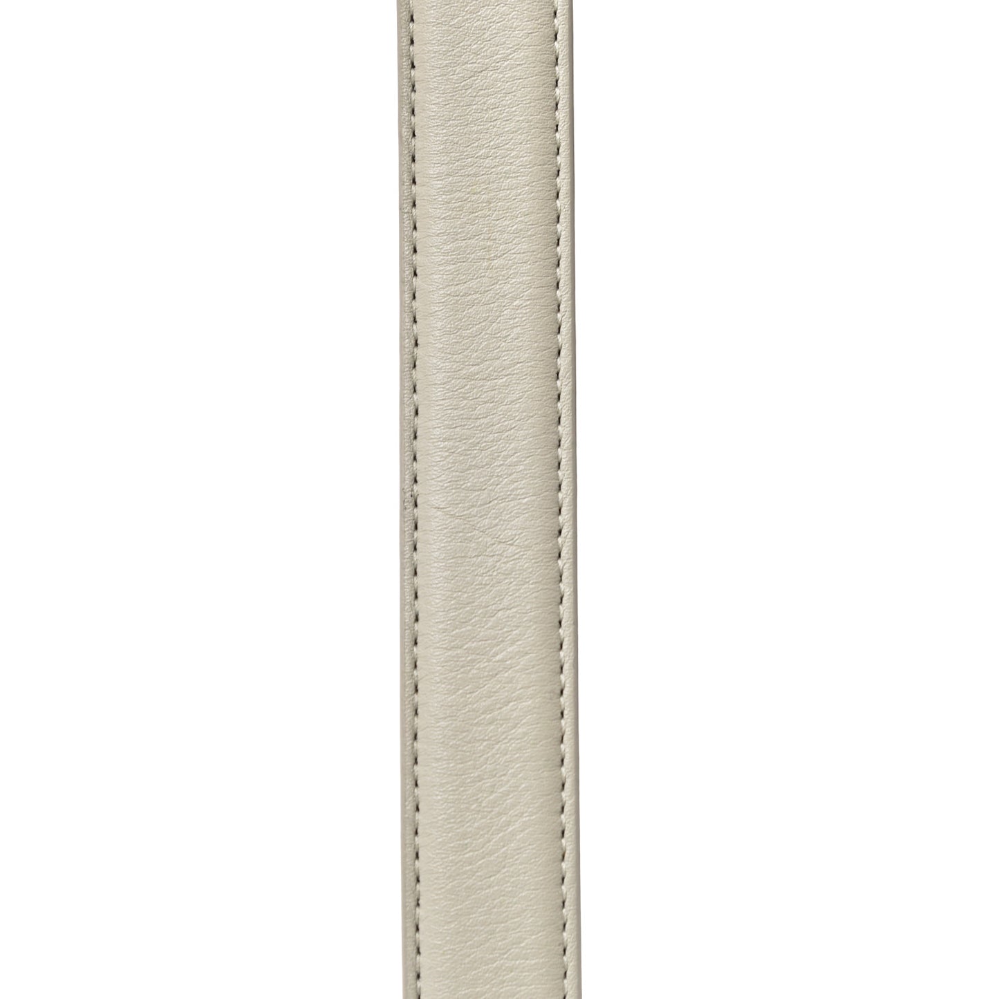 Smooth Calfskin Monogram Square Buckle Belt 80 32 White