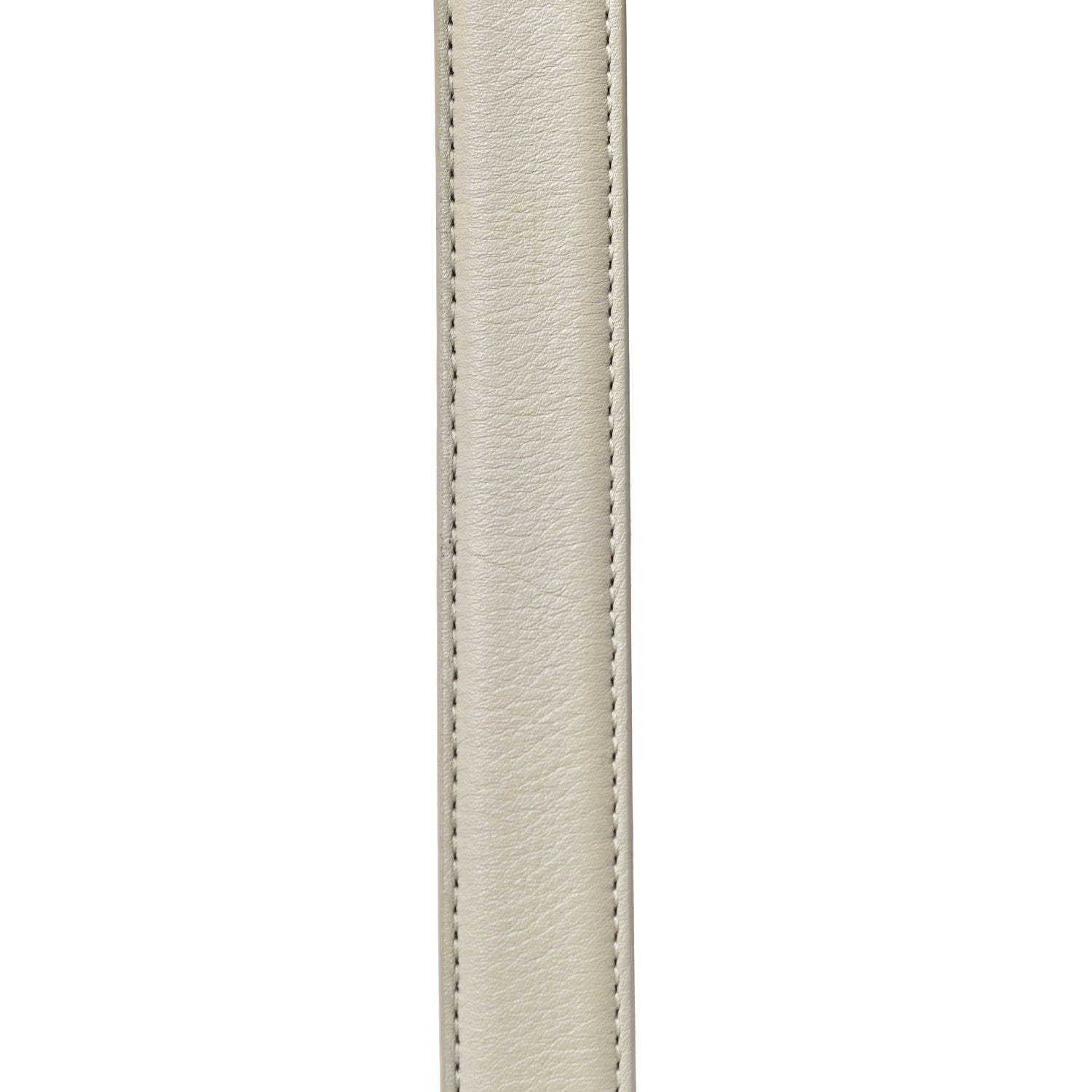 Saint Laurent Smooth Calfskin Monogram Square Buckle Belt 80 32 White 11 of 12