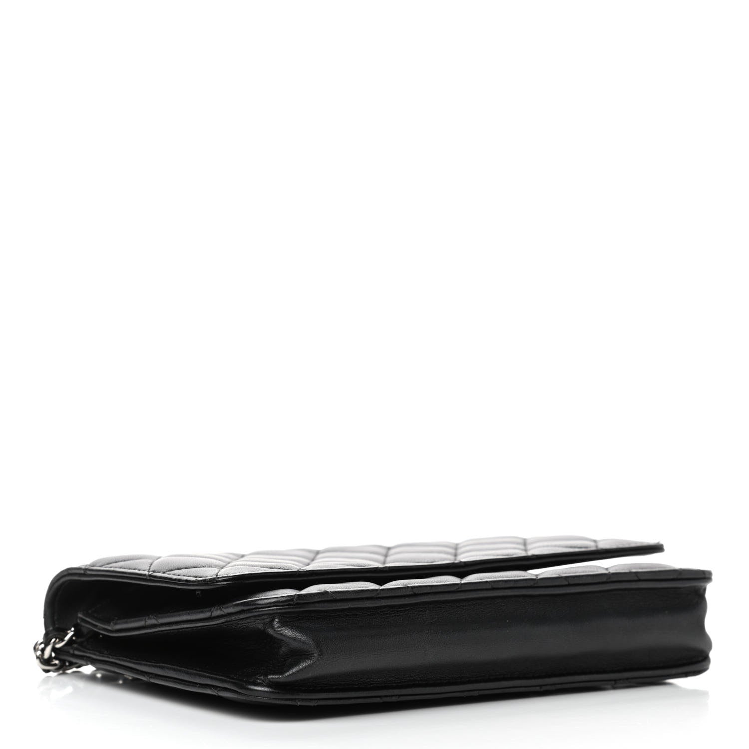 Chanel Lambskin Quilted Wallet On Chain WOC Black 3 of 9