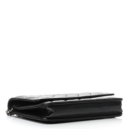 Chanel Lambskin Quilted Wallet On Chain WOC Black 3 of 9