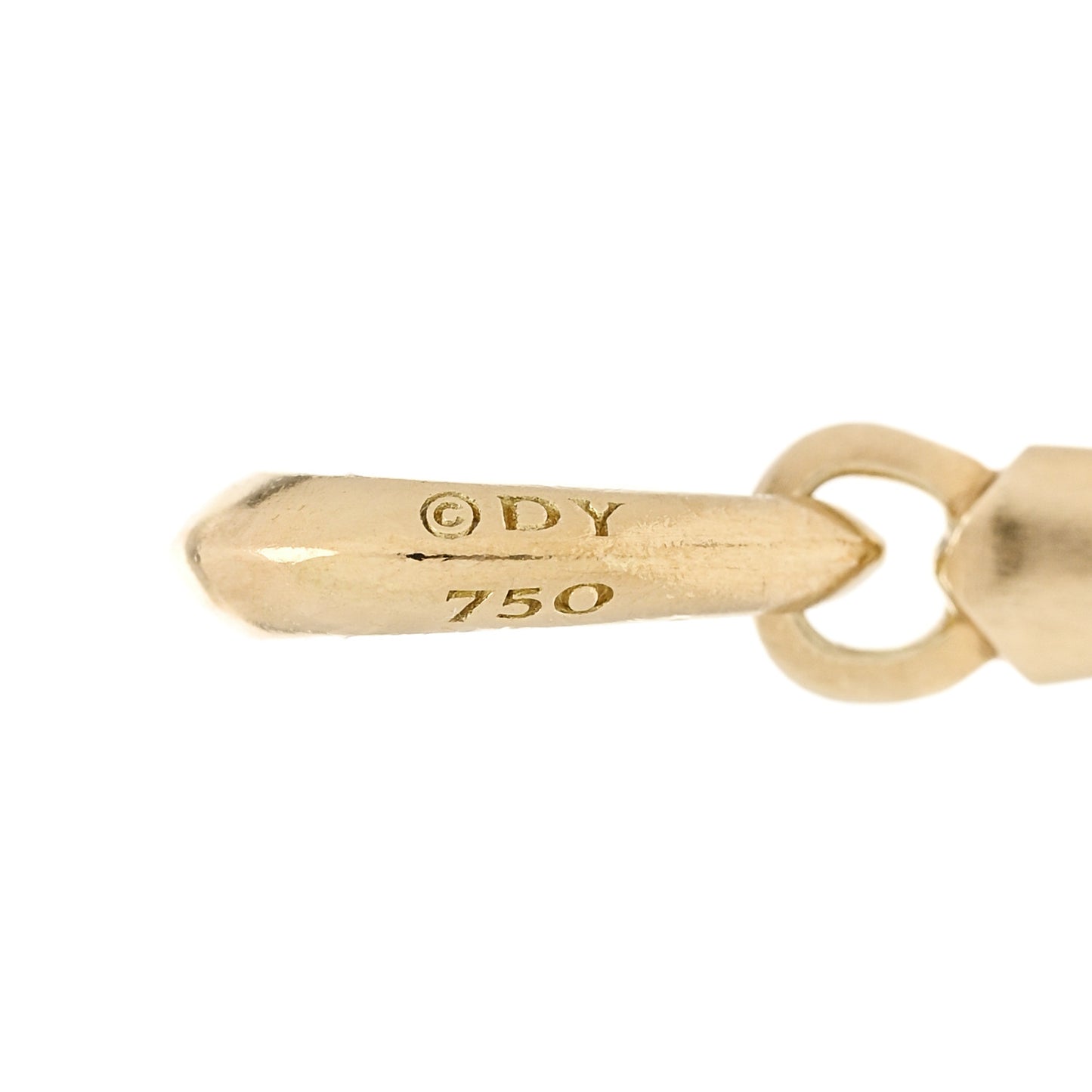 18K Yellow Gold 19mm Cross Amulet Pendant
