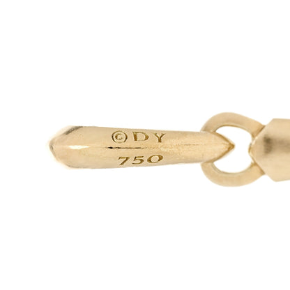 David Yurman 18K Yellow Gold 19mm Cross Amulet Pendant 4 of 4