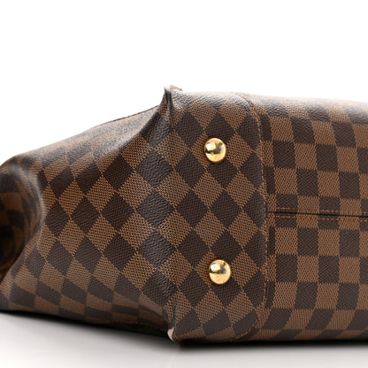 Louis Vuitton Damier Ebene Caissa Hobo Rose Ballerine 9 of 21