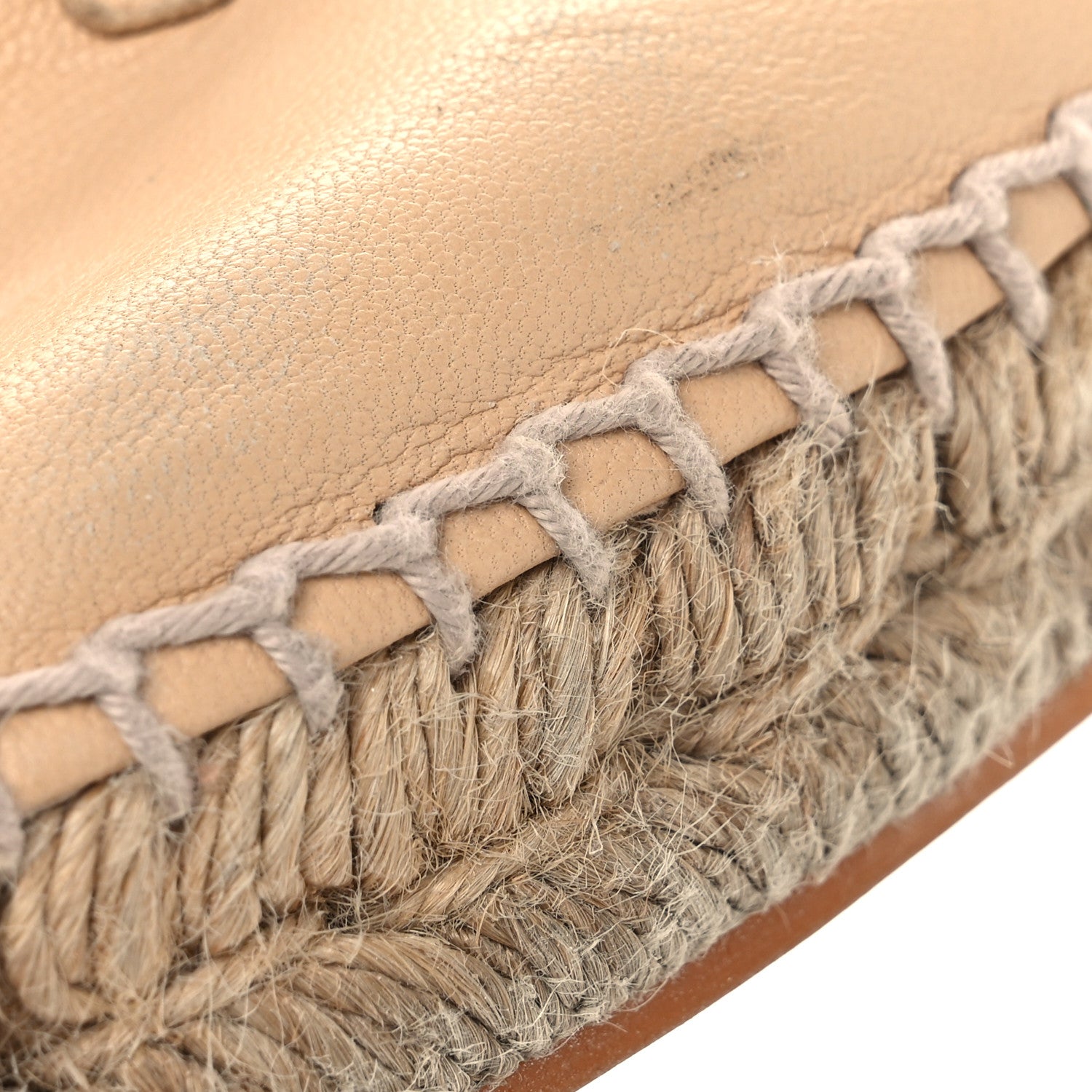 Chanel Lambskin CC Espadrilles 37 Beige Black 13 of 15