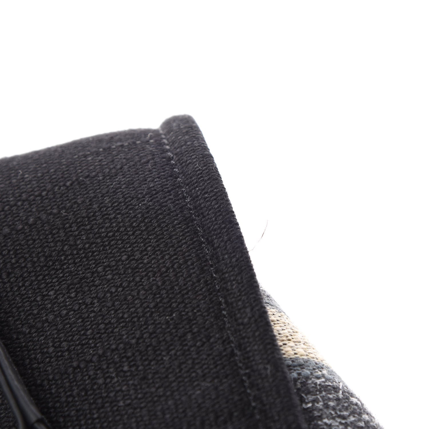 Chanel Striped Canvas Small Deauville Tote Grey Black 8 of 10