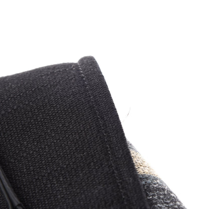 Chanel Striped Canvas Small Deauville Tote Grey Black 8 of 10