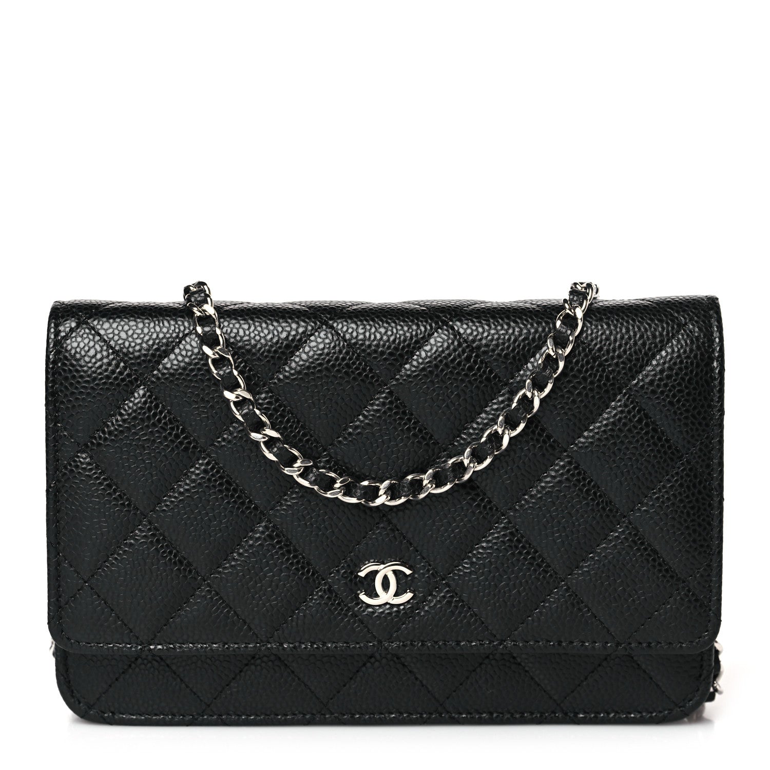 Chanel Caviar Quilted Wallet on Chain WOC Black 1 of 10