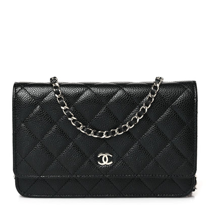 Chanel Caviar Quilted Wallet on Chain WOC Black 1 of 10