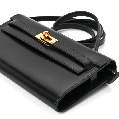 Hermes Box Kelly Wallet To Go Black 11 of 12