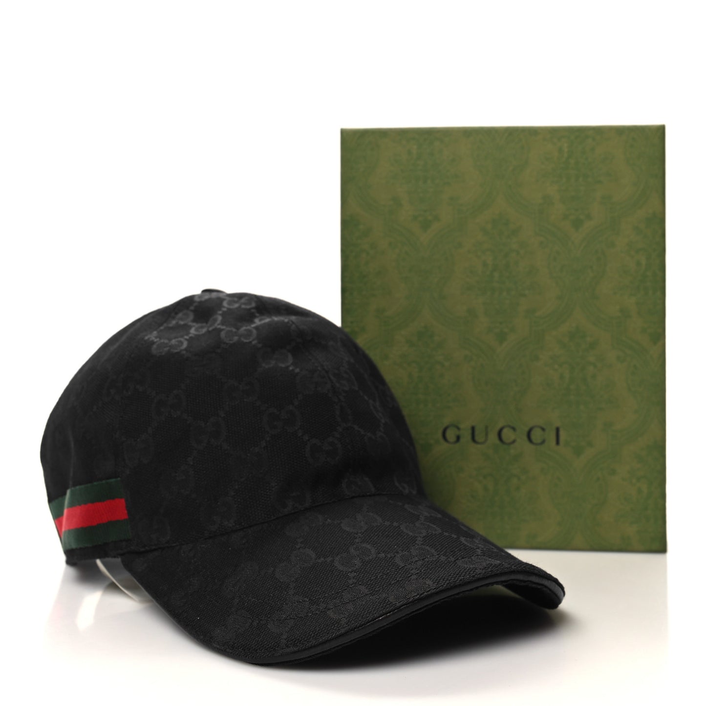 Monogram Web Baseball Hat S Black