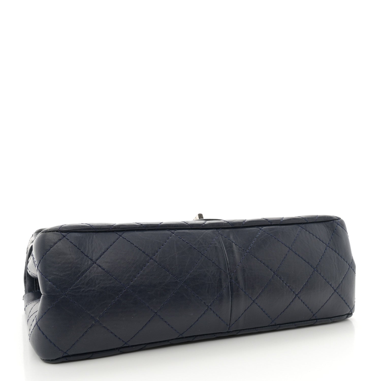Chanel Aged Calfskin Quilted 2.55 Reissue 227 Flap Navy Blue 4 of 13