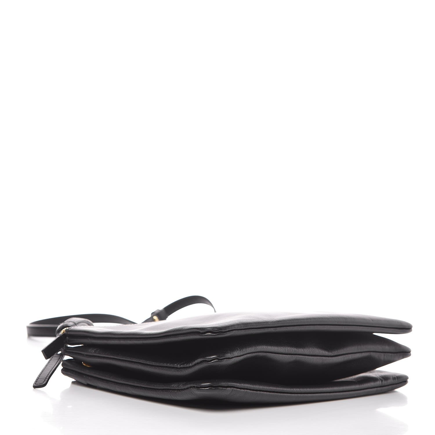 Celine Lambskin Large Trio Crossbody Bag Black 4 of 13