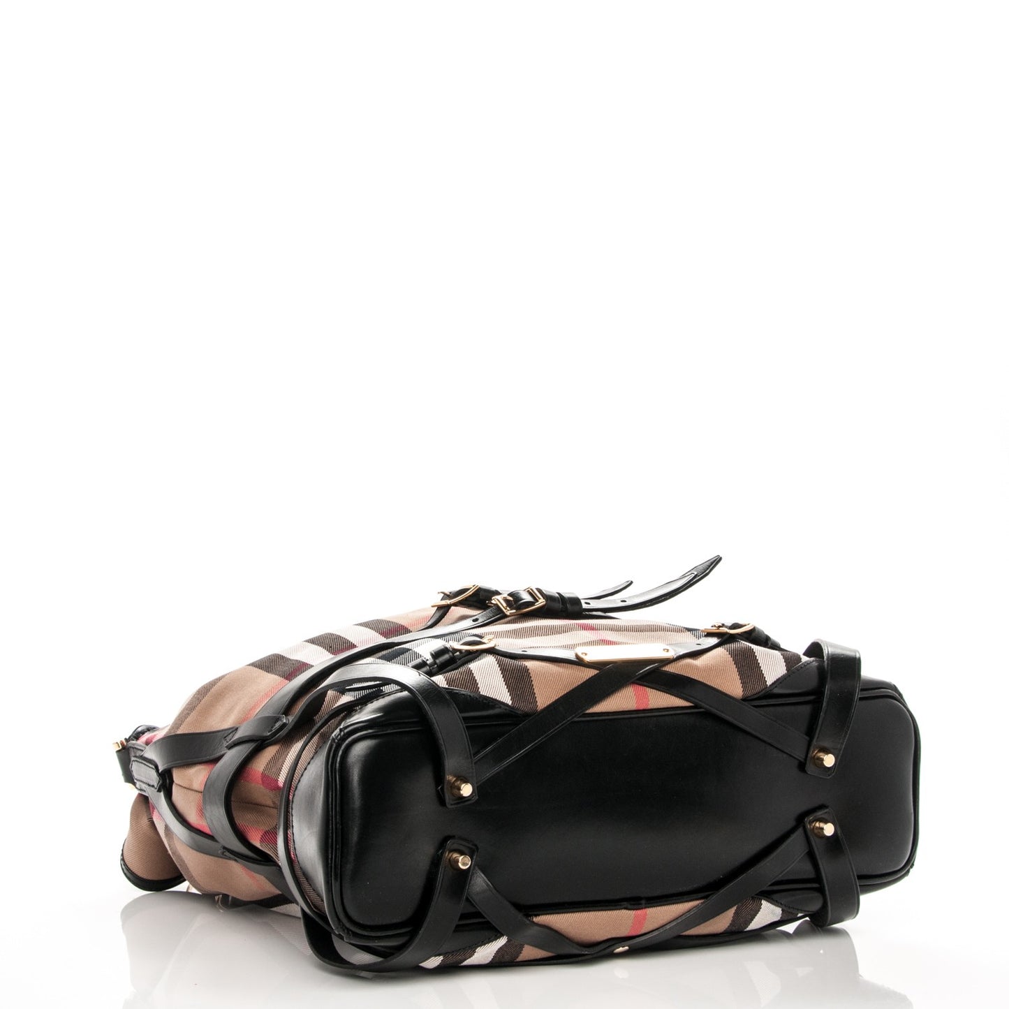 House Check Bridle Calfskin Medium Gosford Hobo Black