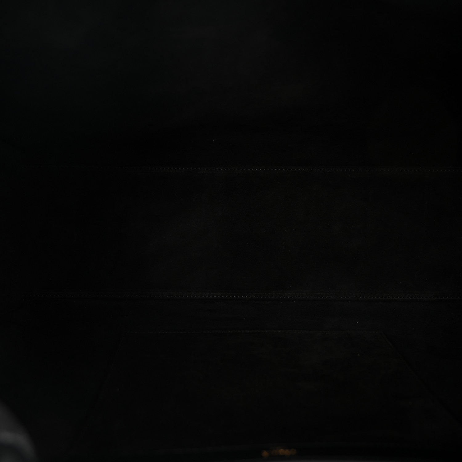 Celine Calfskin Cuir Triomphe Cabas Drawstring Black 5 of 10