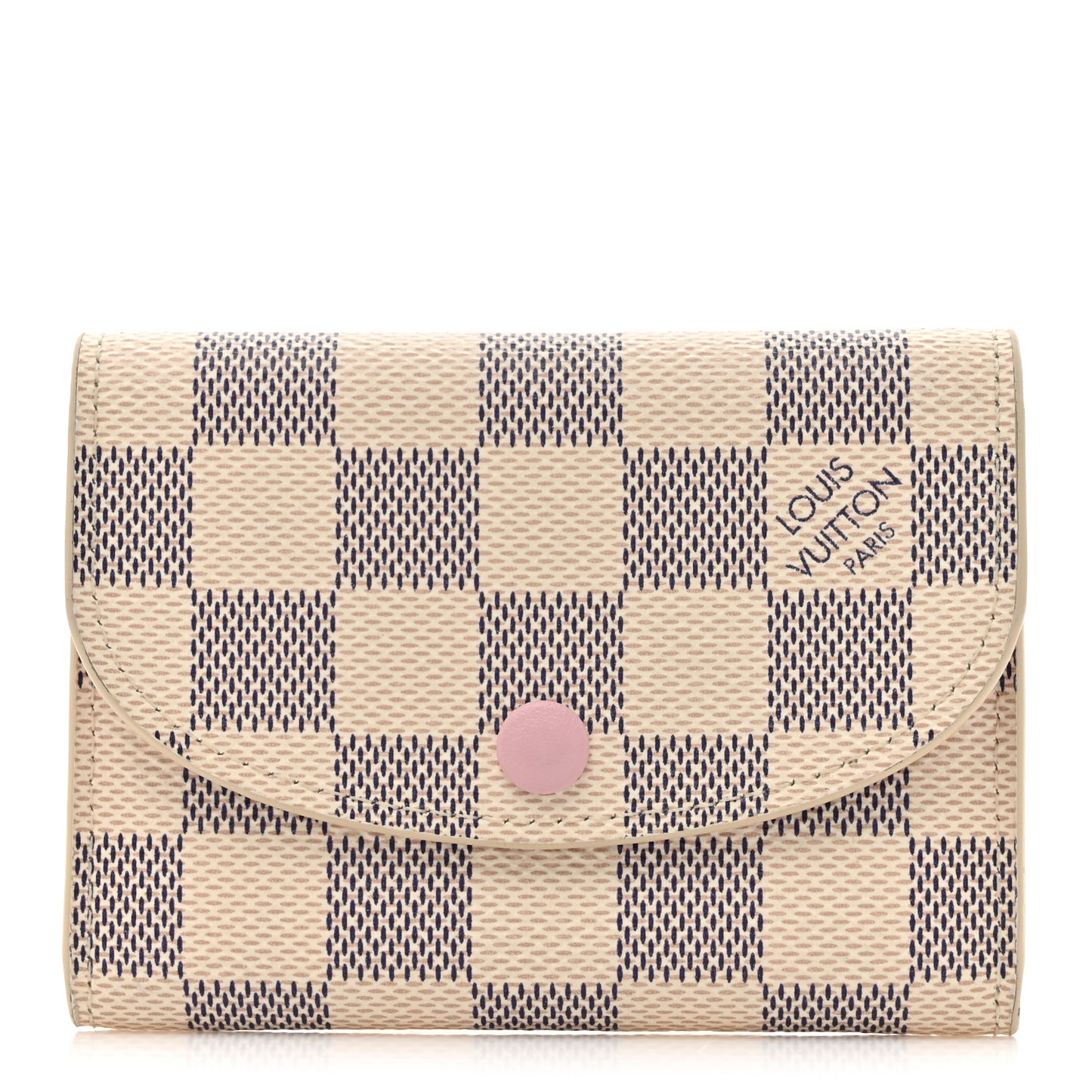 Damier Azur Rosalie Coin Purse Rose Ballerine