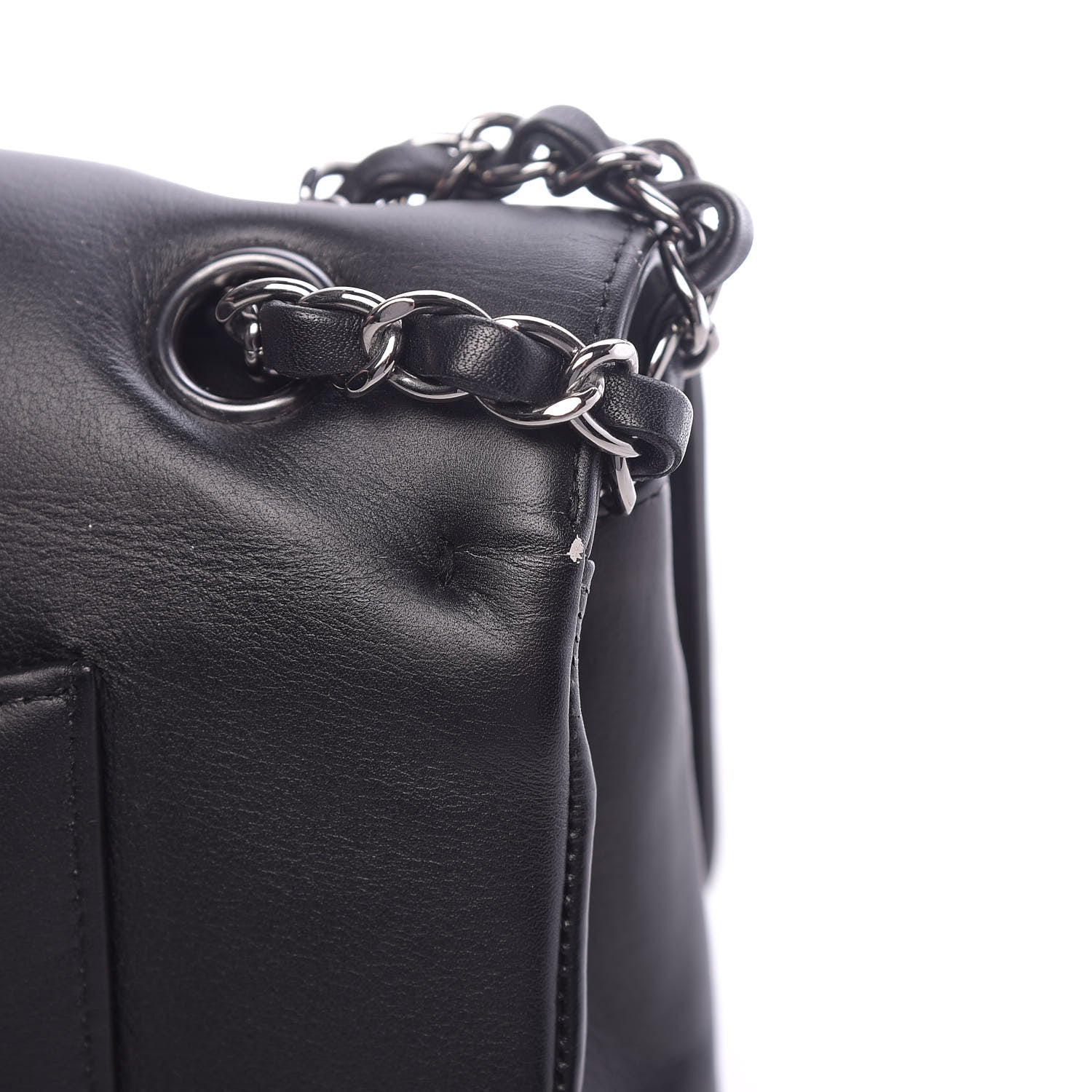 Chanel Calfskin Medium Classic Pure Double Flap Black 15 of 20