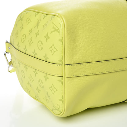 Louis Vuitton Monogram Taiga Keepall Bandouliere 50 Yellow 7 of 10