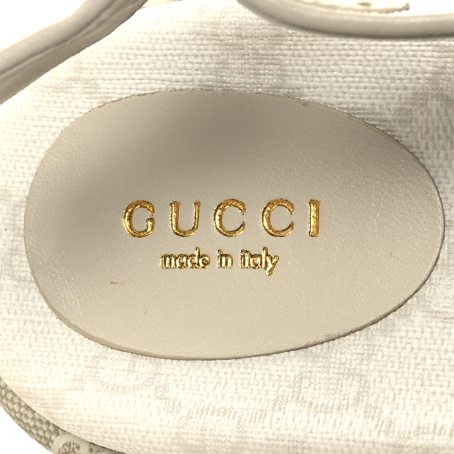 GG Supreme Monogram Angelina Platform 35mm Slingback Sandals 36 White Mystic White