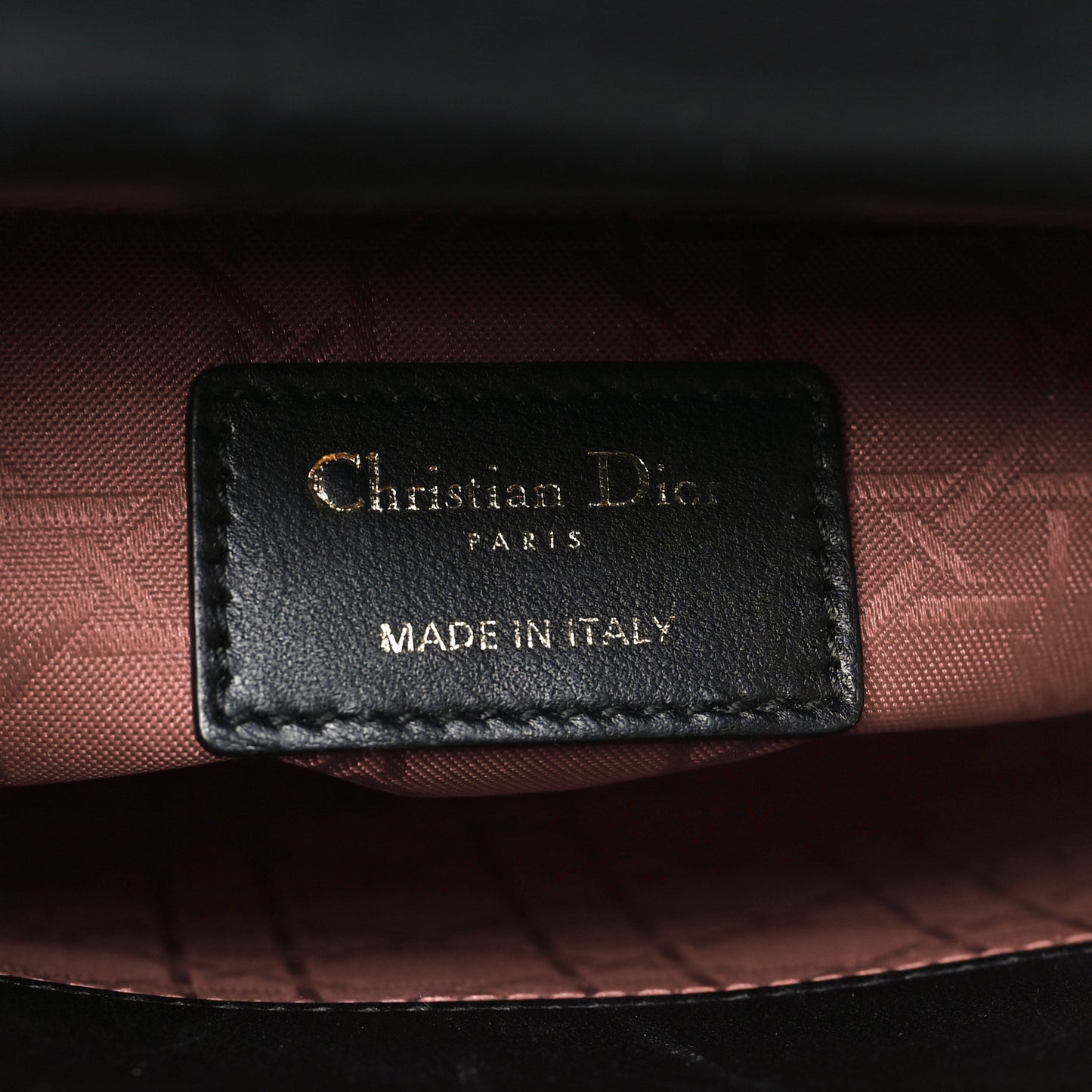 Lambskin Cannage Small My ABCDior Lady Dior Black