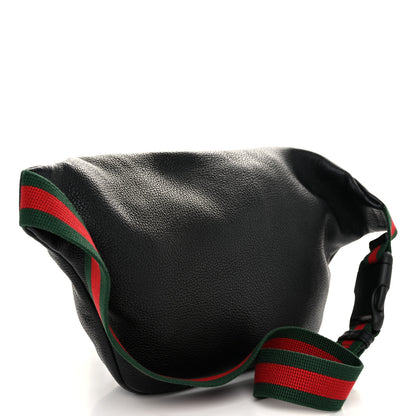 Gucci Grained Calfskin Logo Belt Bag Black 3 of 10