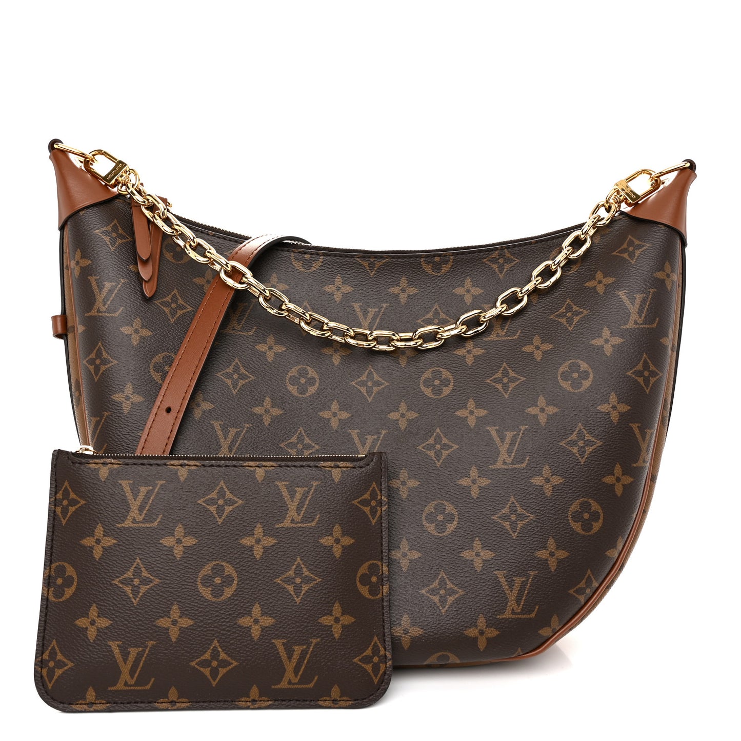 Reverse Monogram Loop Hobo