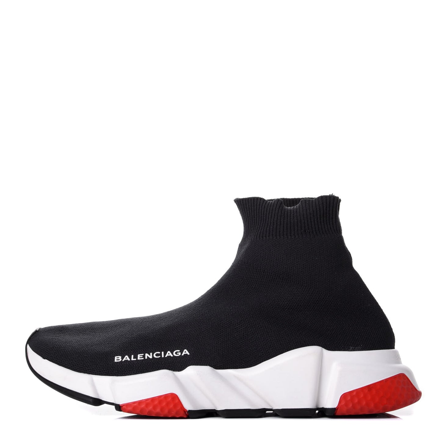 Neoprene Knit Womens Speed Sneakers 39 Black White Red