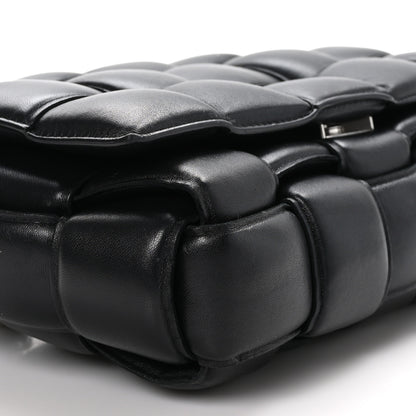 Bottega Veneta Lambskin Maxi Intreccio Padded Chain Cassette Crossbody Bag Black 8 of 14