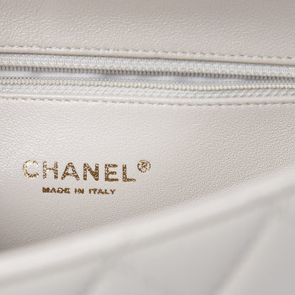 Chanel Sheepskin Quilted Small Beauty Lock Flap White 6 of 11