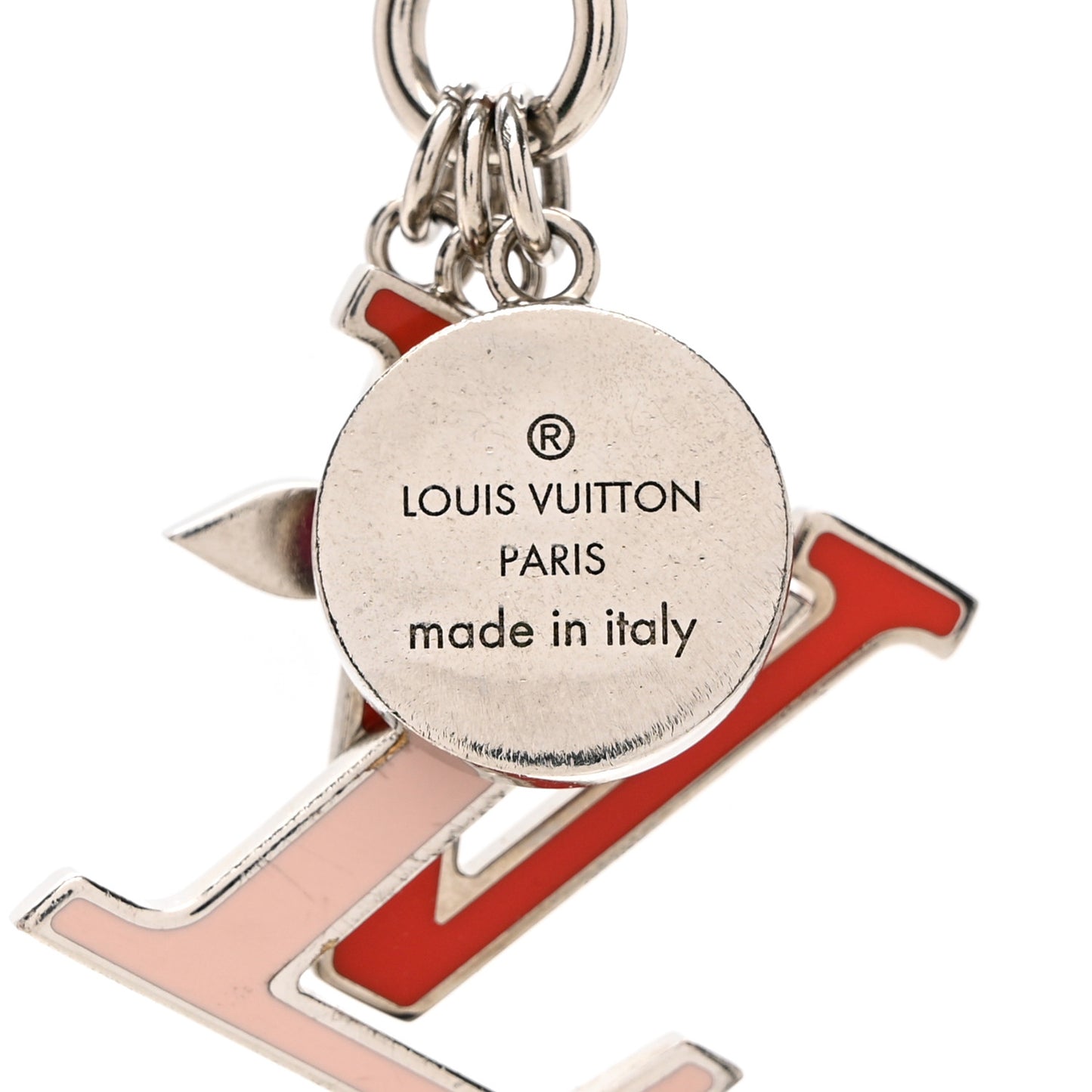 LV Capucines Bag Charm Key Holder Rouge Light Pink