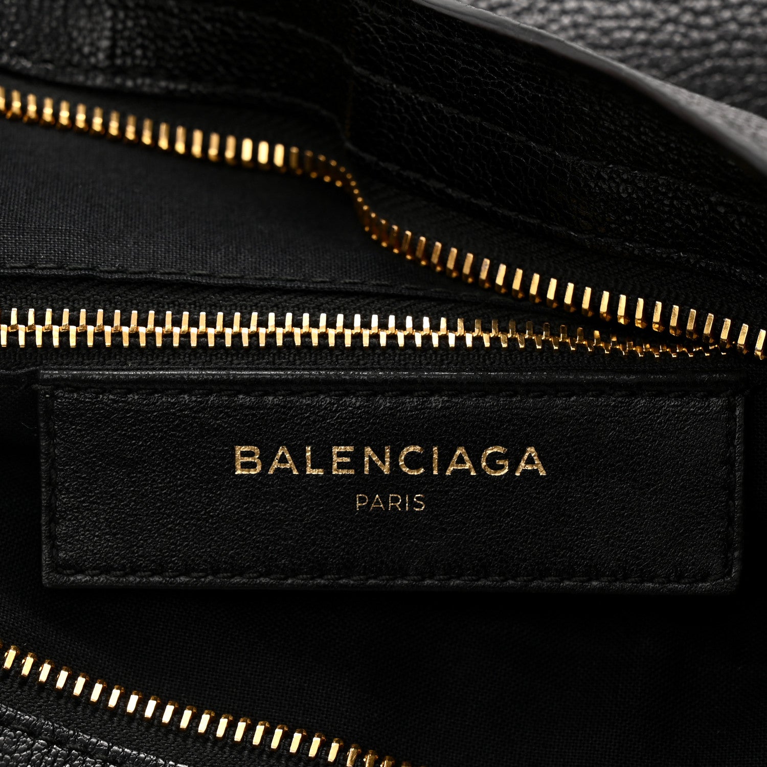 Balenciaga Chevre Gold Metallic Edge Hardware Town Black 7 of 11