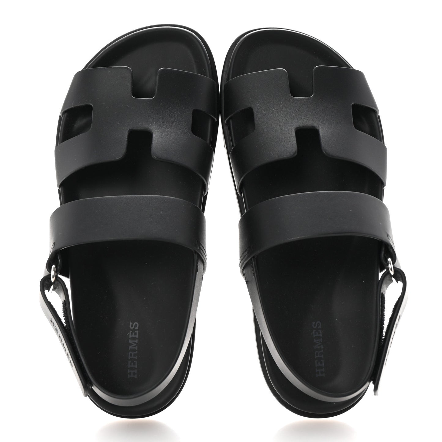 Calfskin Womens Genius Sandals 38.5 Black