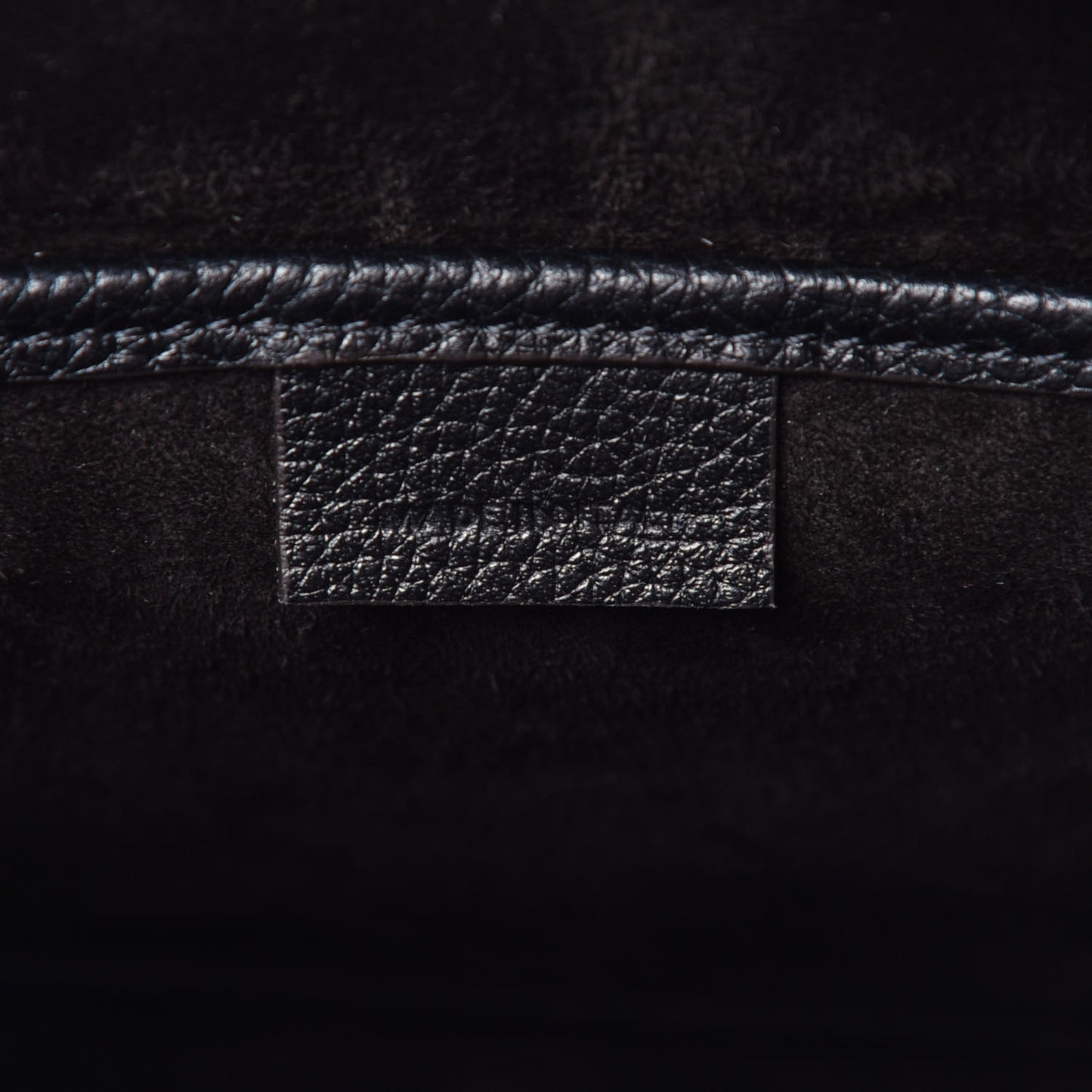 Drummed Calfskin Nano Luggage Black