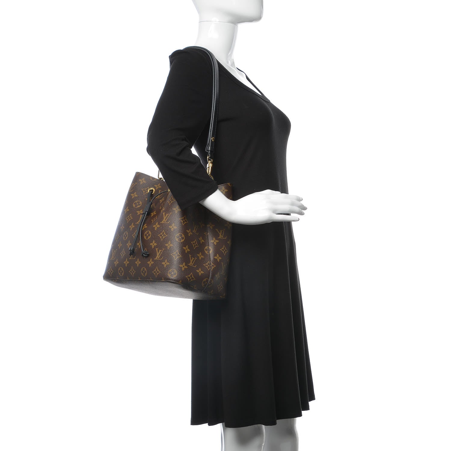 Louis Vuitton Monogram Neonoe MM Black 2 of 7