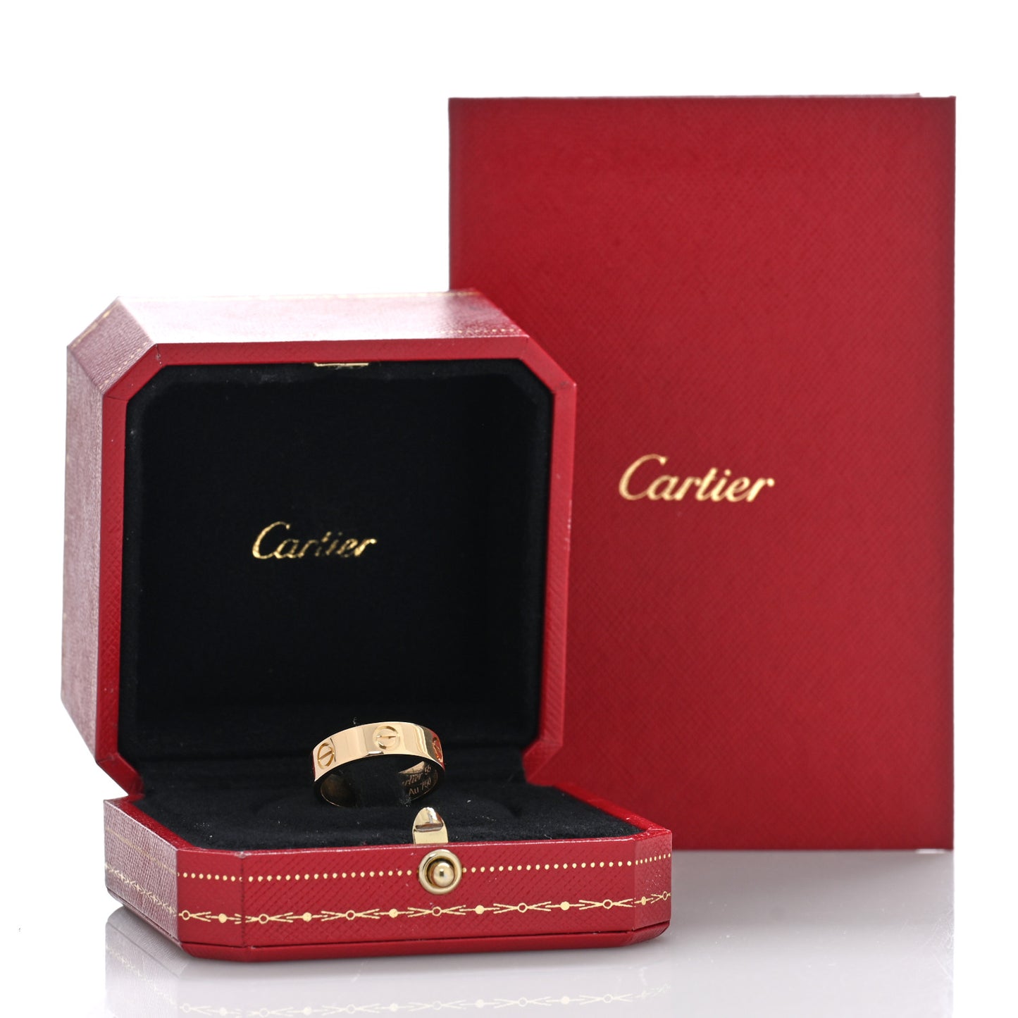 18K Yellow Gold 5.5mm LOVE Ring 55 7.25