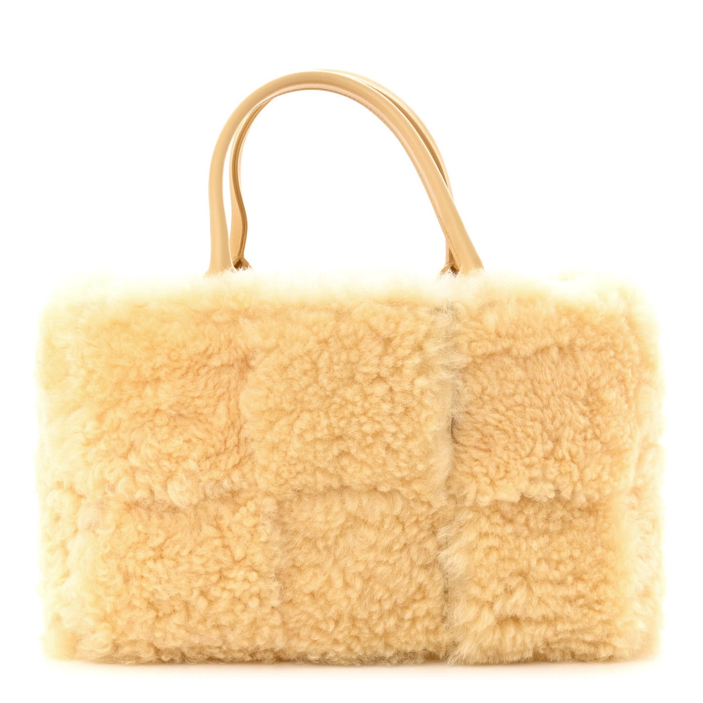 Shearling Small Intrecciato Arco Tote Teddy