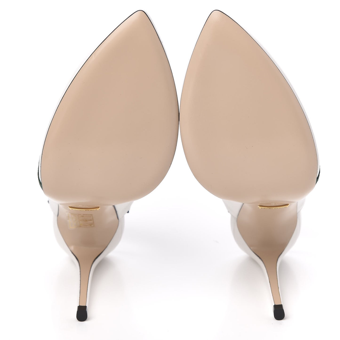 Malaga Kid Web Sylvie High Heel Slingback Pumps 38 White