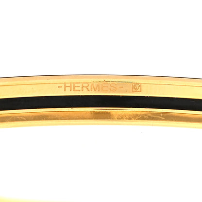 Hermes Enamel Printed Extra Narrow Bracelet 65 4 of 5