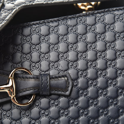 Gucci Soft Microguccissima Medium Emily Chain Shoulder Bag Blue 12 of 14