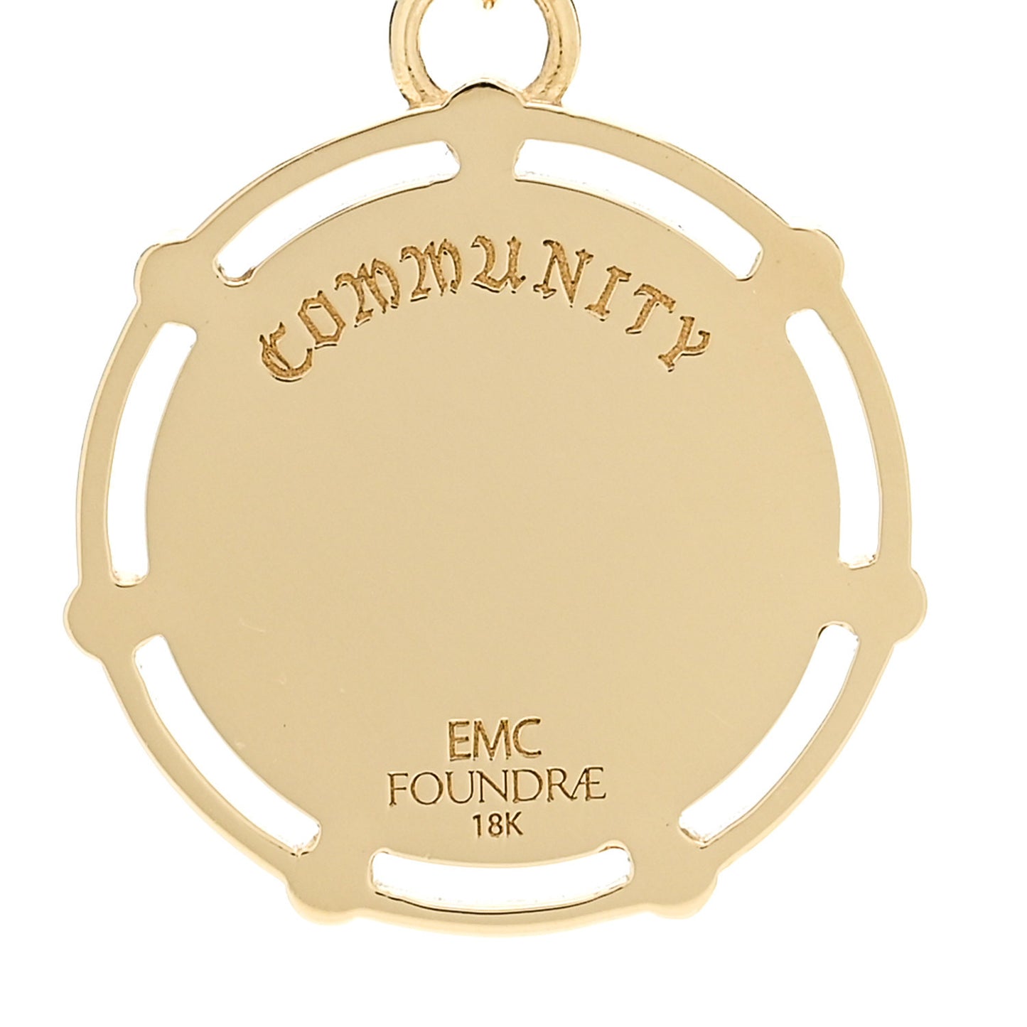 X Every Mother Counts 18K Yellow Gold Diamond Bee Medallion Pendant