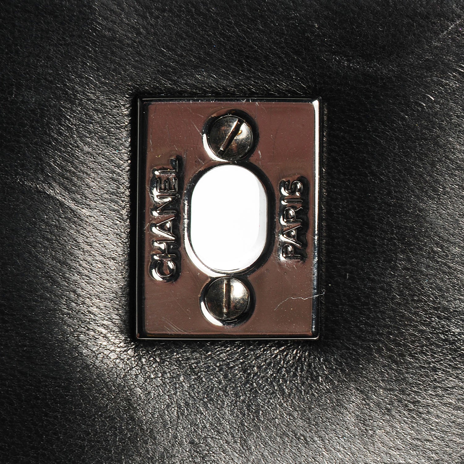 Chanel Lambskin Chocolate Bar 5 Chain Flap Black 7 of 8