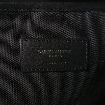 Saint Laurent Canvas City Backpack Navy 6 of 9