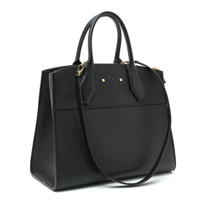 Louis Vuitton Taurillon City Steamer MM Black 2 of 10
