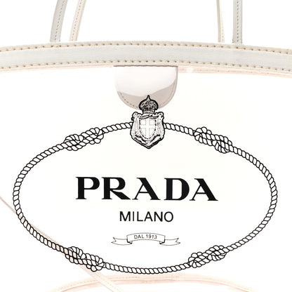 Prada PVC Canapa Tote White 8 of 13